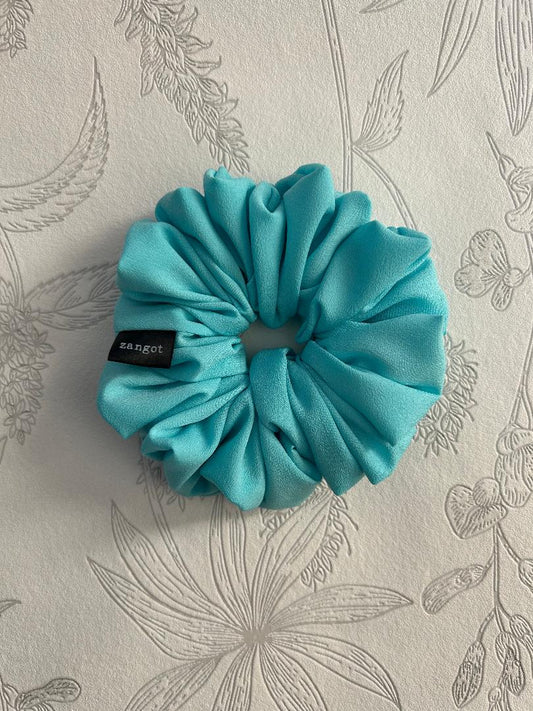 Medium Aqua Scrunchie