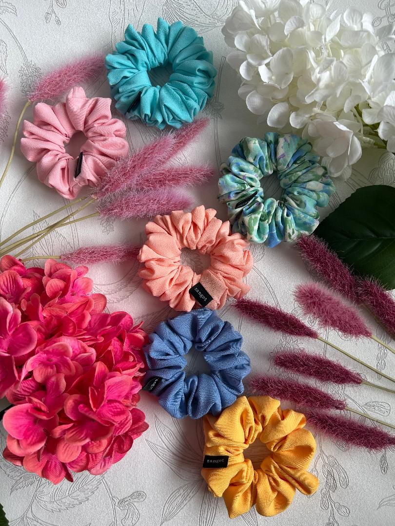 Small Fall25 Yellow Scrunchie