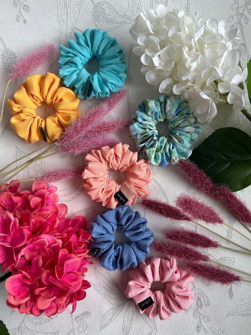 Small Spring25 Blue Scrunchie